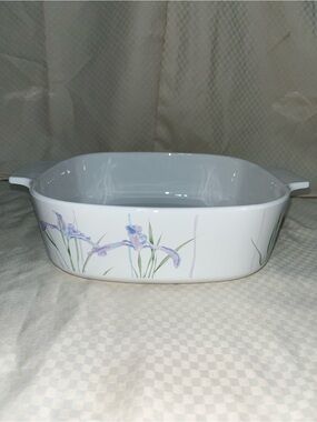 Vintage‎ CorningWare Pastel Bouquet A-2-B 2 Liter Round Casserole Dish